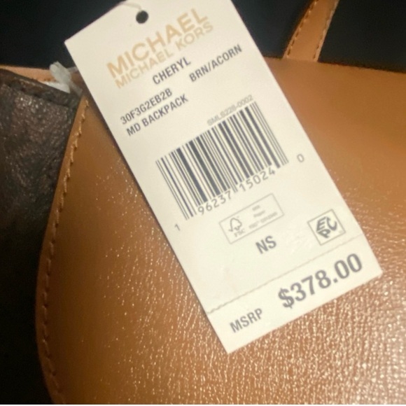 Michael Kors Tan and Brown Women's Backpack - Picture 5 of 6